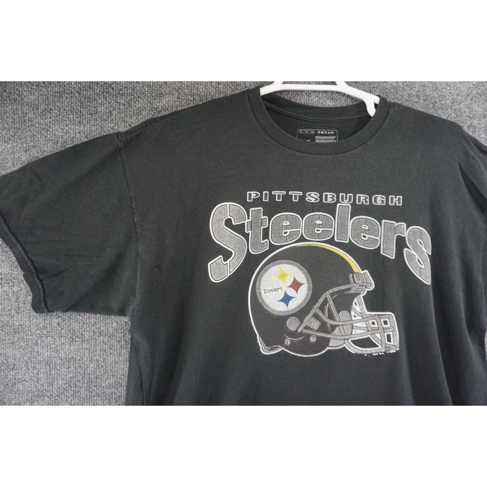 Nike Pittsburgh Steelers T Shirt Mens XL Black Short Sleeve NFL Logo